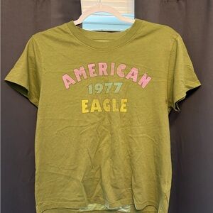 American Eagle Olive Green Tee